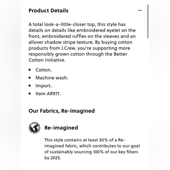 J. Crew Women’s Emerald Green Eyelet 1/2 Button Exaggerated Ruffle Sleeve Blouse - Picture 2 of 8